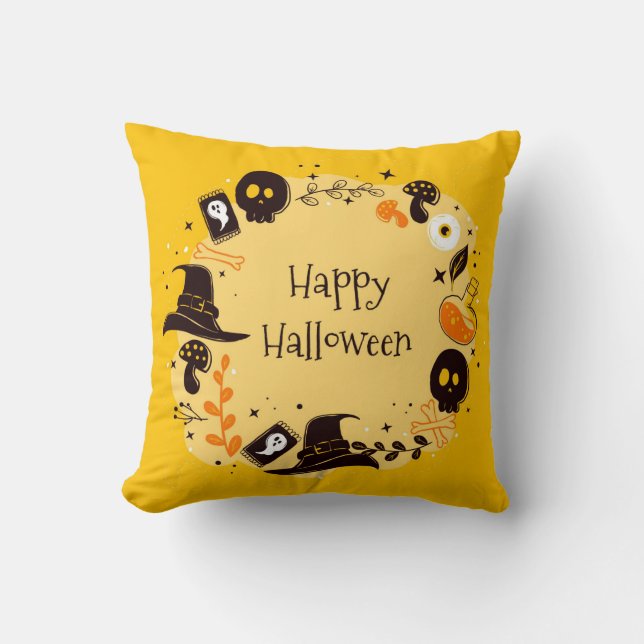 Happy Halloween Kissen (Vorderseite)