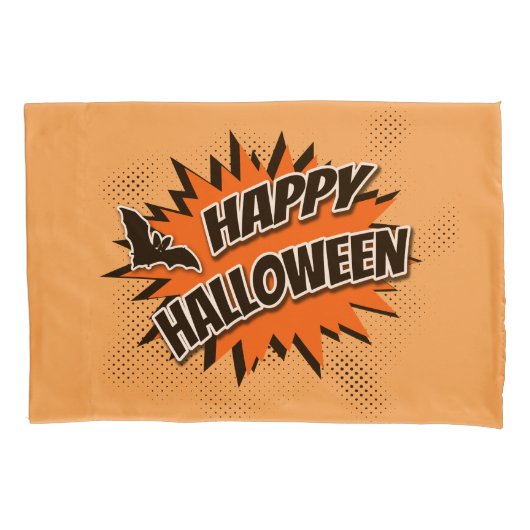 Happy Halloween Kissenbezug (Vorderseite)