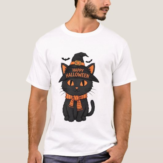 Happy Halloween kitty T-Shirt (Vorderseite)