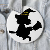 "HAPPY HALLOWEEN" KLEINE WITCH BUTTON (Beispiel)