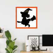"HAPPY HALLOWEEN" KLEINE WITCH POSTER (Heimbüro)