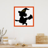 "HAPPY HALLOWEEN" KLEINE WITCH POSTER (Küche)