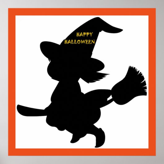 "HAPPY HALLOWEEN" KLEINE WITCH POSTER (Vorne)