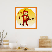 "HAPPY HALLOWEEN" KLEINER ABSCHLAG POSTER (Küche)
