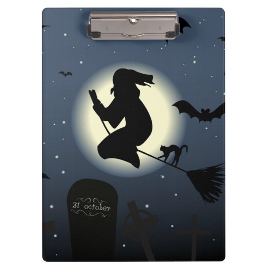 "HAPPY HALLOWEEN" KLEMMBRETT (Vorderseite)