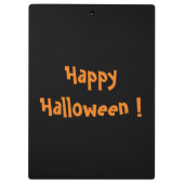 "HAPPY HALLOWEEN" KLEMMBRETT (Rückseite)