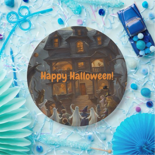 Happy Halloween, Kostüm Party, Beängstigend Pappteller (Party)