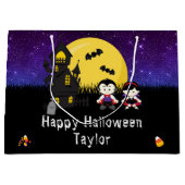 Happy Halloween Kostüm Party Vampires Lila Große Geschenktüte (Vorderseite)