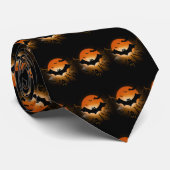 Happy Halloween Krawatte (Gerollt)