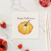 Happy Halloween Kürbis Aquarellpapier Napkin Serviette (Beispiel)