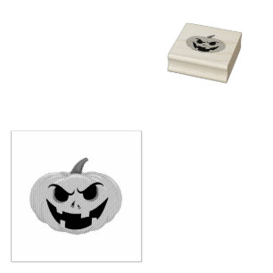 Happy Halloween Kürbis Gummistempel