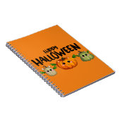Happy Halloween Kürbis Notizblock (Rechte Seite)