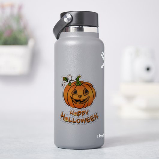 Happy Halloween | Kürbis | Süßmais Aufkleber (HydroFlask)