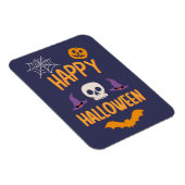 Happy Halloween Kürbisbisssteppel Orange Design Magnet (Rechte Seite)