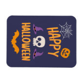 Happy Halloween Kürbisbisssteppel Orange Design Magnet (Horizontal)