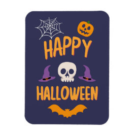 Happy Halloween Kürbisbisssteppel Orange Design Magnet