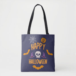 Happy Halloween Kürbisbisssteppel Orange Design Tasche