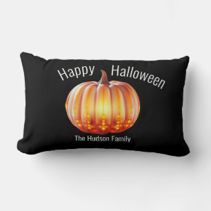 Happy Halloween Kürbisfamilie Lendenkissen