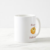 Happy Halloween-Kürbisfarbe Kaffeetasse (VorderseiteRechts)
