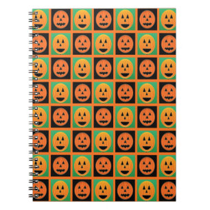Happy Halloween Kürbisgesicht Notizblock