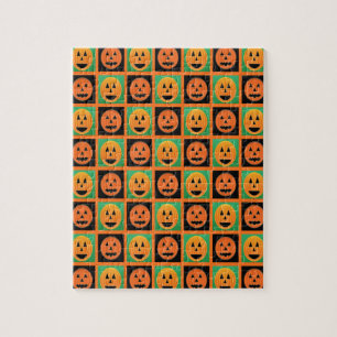 Happy Halloween Kürbisgesicht Puzzle
