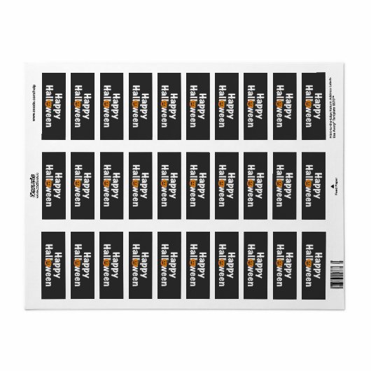 Happy Halloween Kürbiskugel-Jack-Laterne (Vorne)