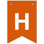 Happy Halloween Kürbislaterne Black | Orange Wimpelkette (Zweite Fahne)