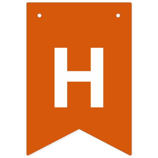 Happy Halloween Kürbislaterne Black | Orange Wimpelkette (Zweite Fahne)