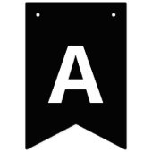 Happy Halloween Kürbislaterne Black | Orange Wimpelkette (Dritte Fahne)