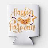 Happy Halloween-Kürbislaterne Dosenkühler (Rückseite)