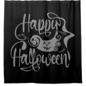 Happy Halloween-Kürbislaterne Duschvorhang (Vorderseite)