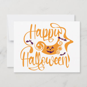 Happy Halloween-Kürbislaterne Einladung