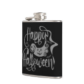 Happy Halloween-Kürbislaterne Flachmann (Links)