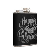 Happy Halloween-Kürbislaterne Flachmann (Rechts)