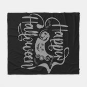 Happy Halloween-Kürbislaterne Fleecedecke (Vorderseite (Horizontal))