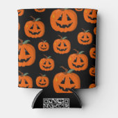 Happy Halloween Kürbislaterne Illustrative Kunst Dosenkühler (Vorderseite)