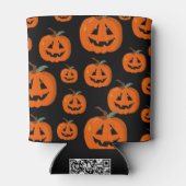 Happy Halloween Kürbislaterne Illustrative Kunst Dosenkühler (Rückseite)