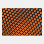 Happy Halloween Kürbislaterne Illustrative Kunst Geschenkpapier Set (Vorderseite 2)