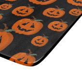 Happy Halloween Kürbislaterne Illustrative Kunst Schneidebrett (Ecke)