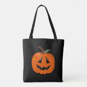 Happy Halloween Kürbislaterne Illustrative Kunst Tasche (Rückseite)