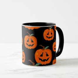 Happy Halloween Kürbislaterne Illustrative Kunst Tasse