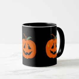 Happy Halloween Kürbislaterne Illustrative Kunst Tasse