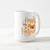 Happy Halloween Kürbislaterne Kaffee Tasse (VorderseiteRechts)