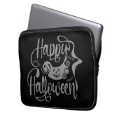Happy Halloween-Kürbislaterne Laptopschutzhülle (Vorderseite Links)