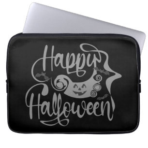 Happy Halloween-Kürbislaterne Laptopschutzhülle