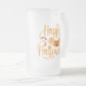 Happy Halloween-Kürbislaterne Mattglas Bierglas (VorderseiteRechts)