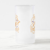 Happy Halloween-Kürbislaterne Mattglas Bierglas (Mittel)