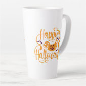 Happy Halloween-Kürbislaterne Milchtasse (Rechte Ecke)