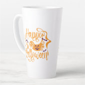 Happy Halloween-Kürbislaterne Milchtasse (Linke Ecke)
