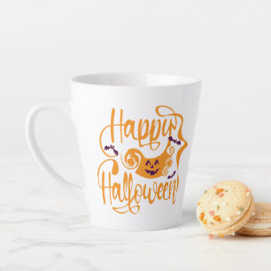 Happy Halloween-Kürbislaterne Milchtasse
